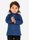 Blue Colour KID1 Trendy Short Kurta Boys Festive Wear Kids Latest Collection K22EB220BL